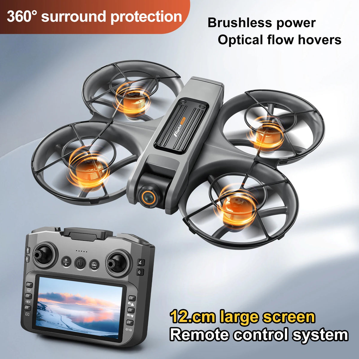2026 New S156 Quadcopter Aircraft Drone 8K Professional Camera Drone 5G WIFI FPV 4.5 Inch Large Screen Remote Control RC Dron