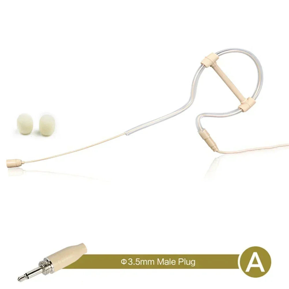 Single-Ear Headworn Condenser Microphone for Shure and Audio Technica