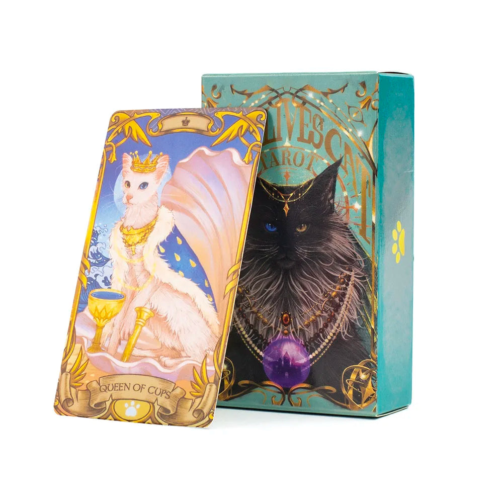 78 Card Deck Kitten Tarot Oracle Card Fate Divination Leisure Entertainment Family gatherings Tarot Card Game