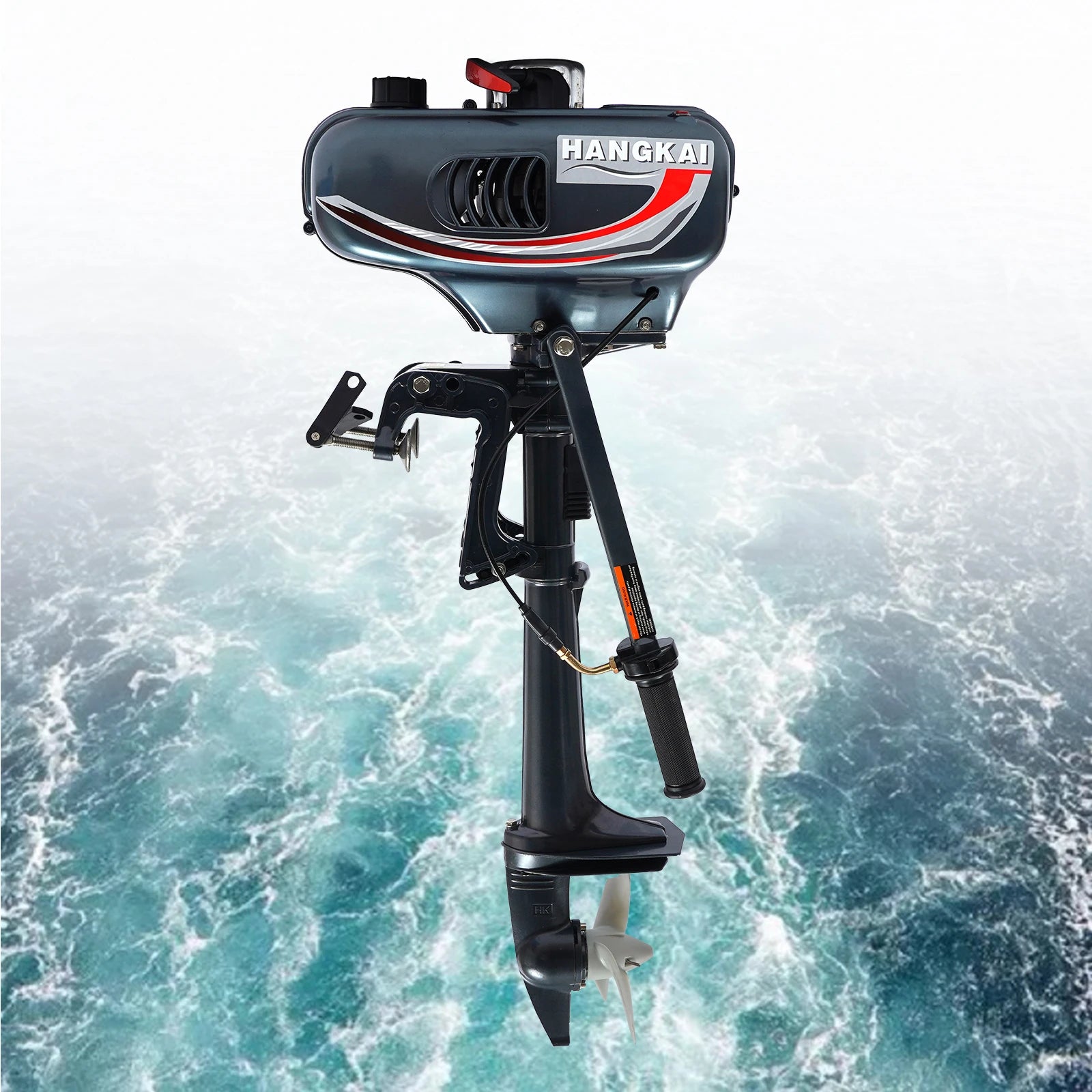 3.5HP Gasoline Outboard Motor with Manual Tilt and Anti-Vortex Plate