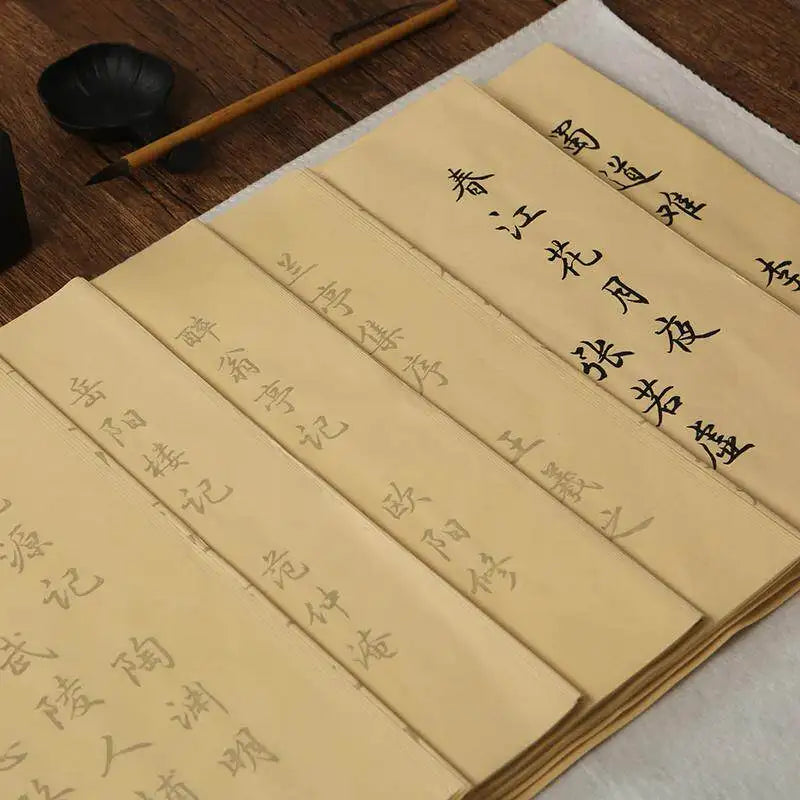 Chinese Calligraphy Practice Paper, 5 Sheets