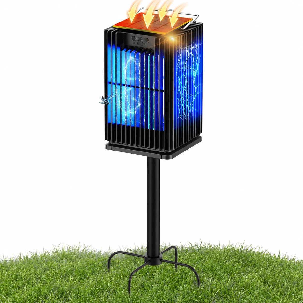 Solar Bug Zapper Outdoor 4200V Mosquito Killer with USB-C Charging
