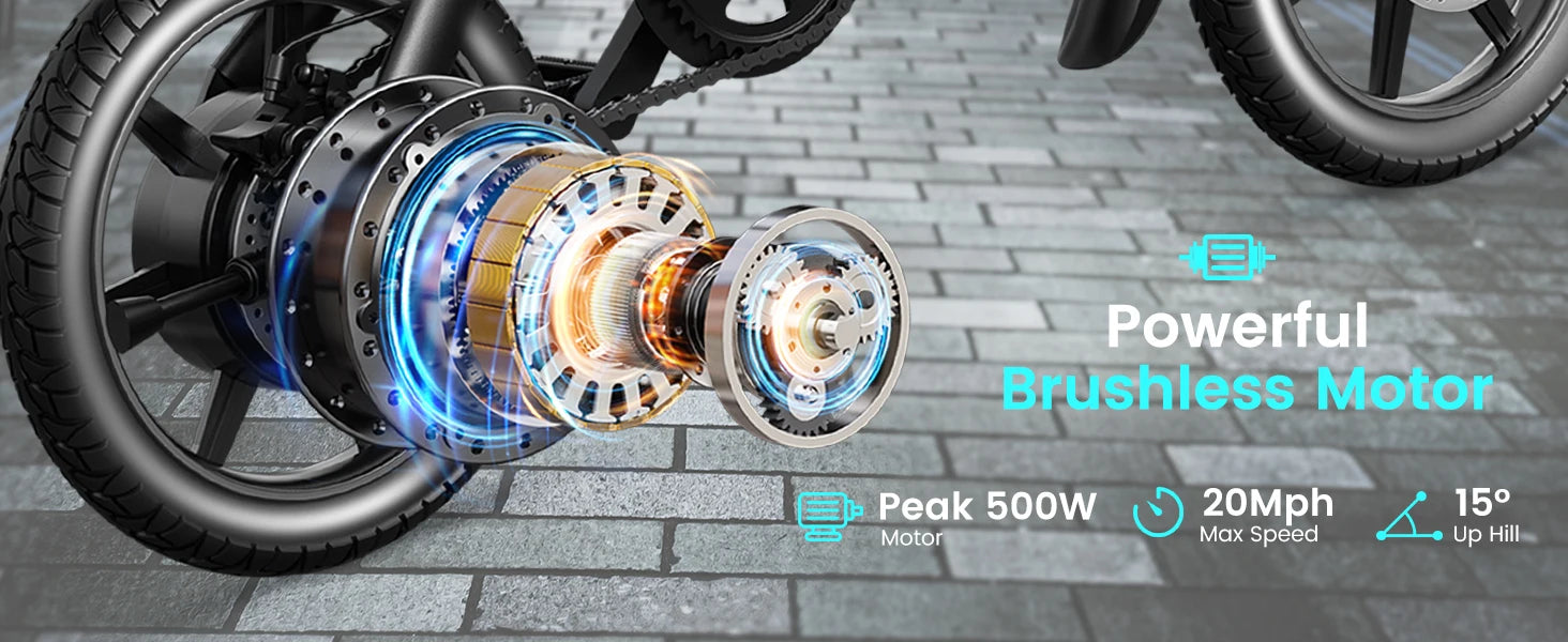 DYU D3F hopfällbar elcykel 20MPH 36V batteri kompakt elcykel