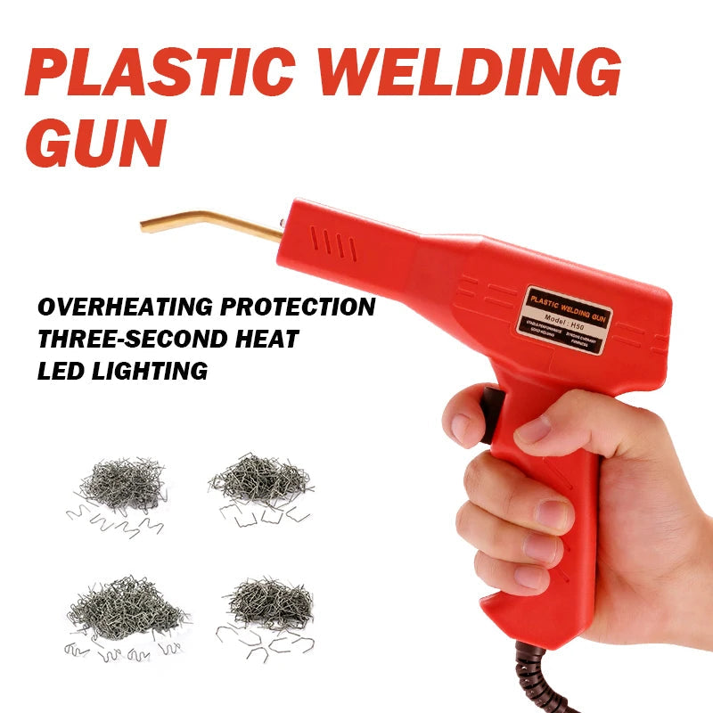 Plastic Welder Welding Machine Car Bumper Soldering Gun 4 Types Staples for Bumper/Kayak/Plastic Product Repairs