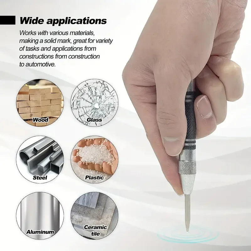 Spring-Loaded Automatic Centre Punch Set