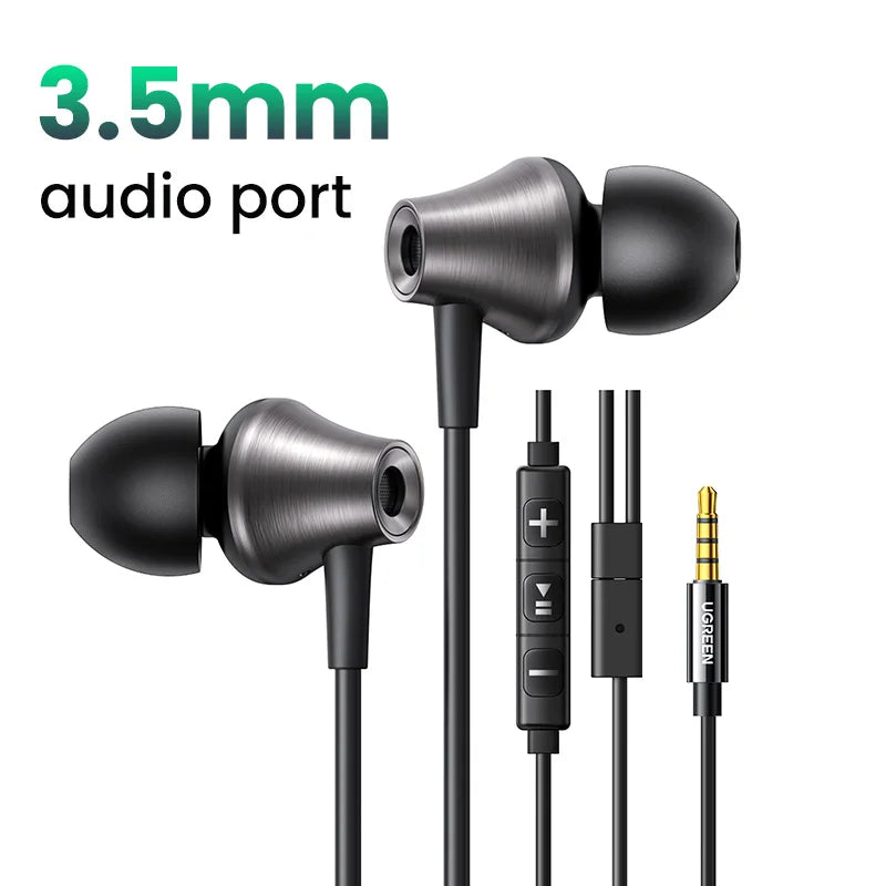 UGREEN EP105 Wired Earphones with Microphone