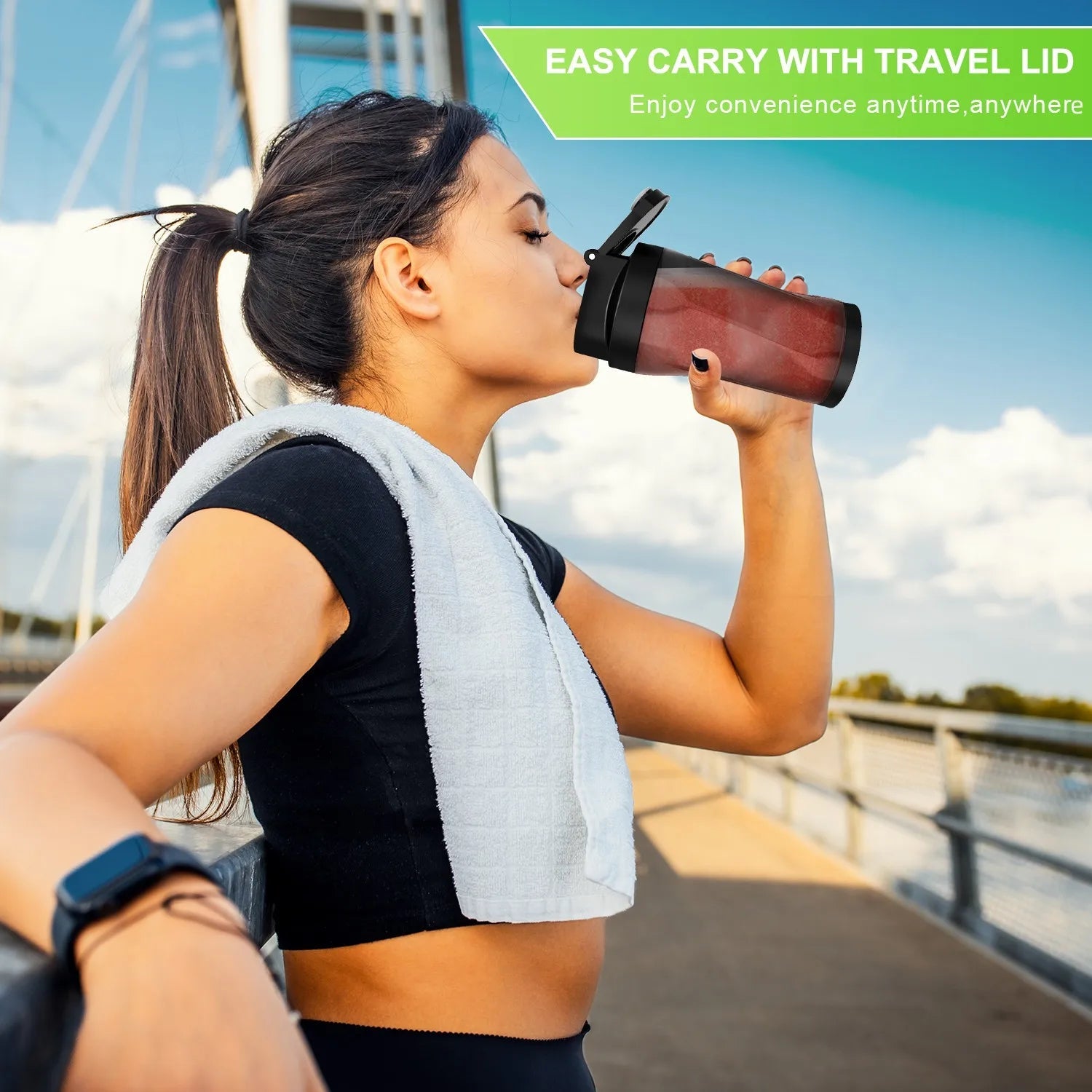 Electric Portable Juicer Fresh Fruit Mixer 700ML Multifunctional USB Rechargeable Shakes Smoothie Blender Outdoor Mixing Cup