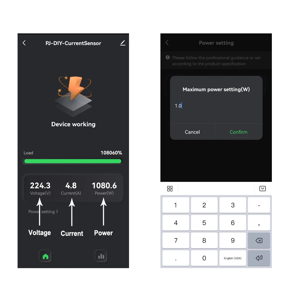 80 A Wi-Fi Energy Meter with CT Clamp