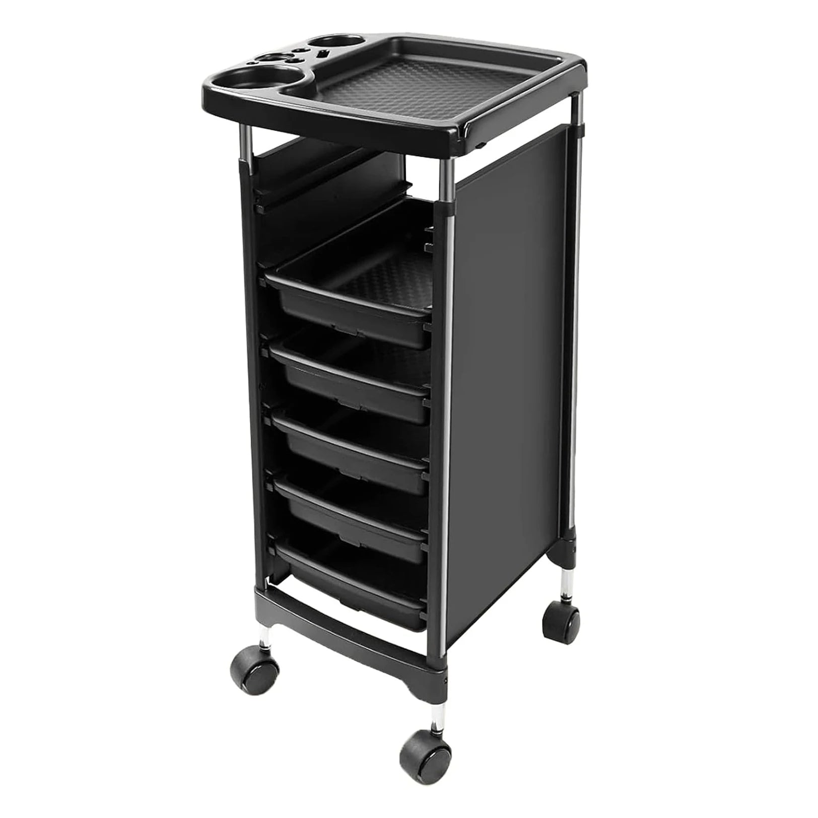 Rollende trolley met 5 laden en verdelers voor salon en werkruimte