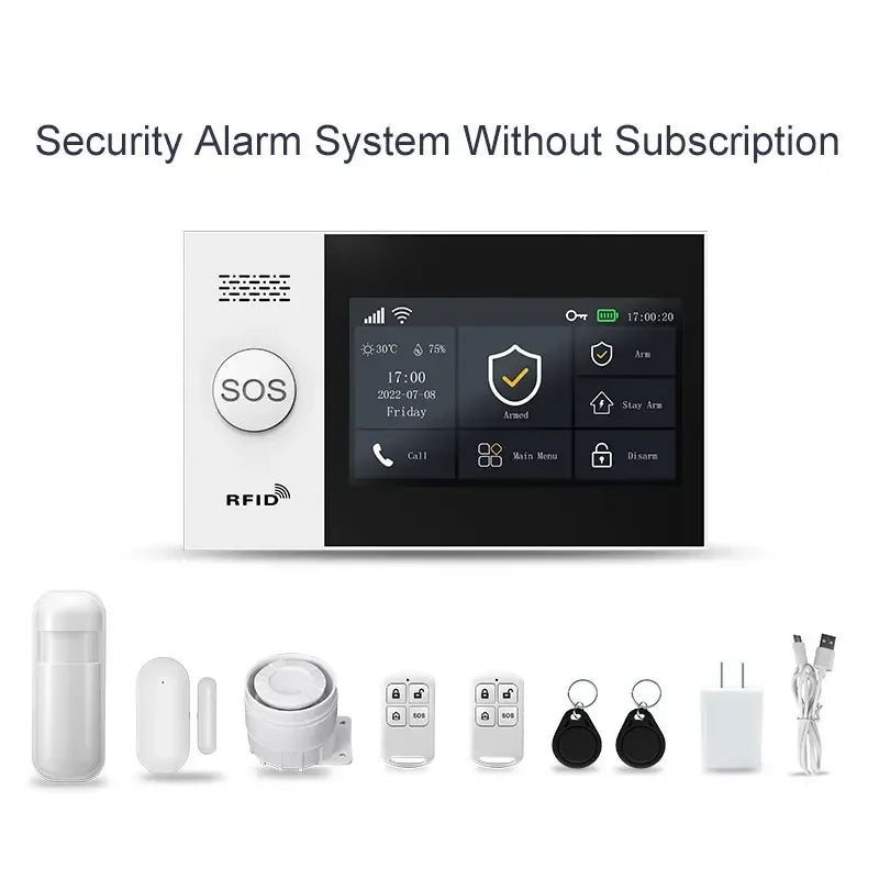 PGST PG-107 4G Tuya bežični WIFI GSM kućni alarm sustav sa sigurnosnim kamerama senzor pokreta vrata osigurač alarm burglar Alexa & Google