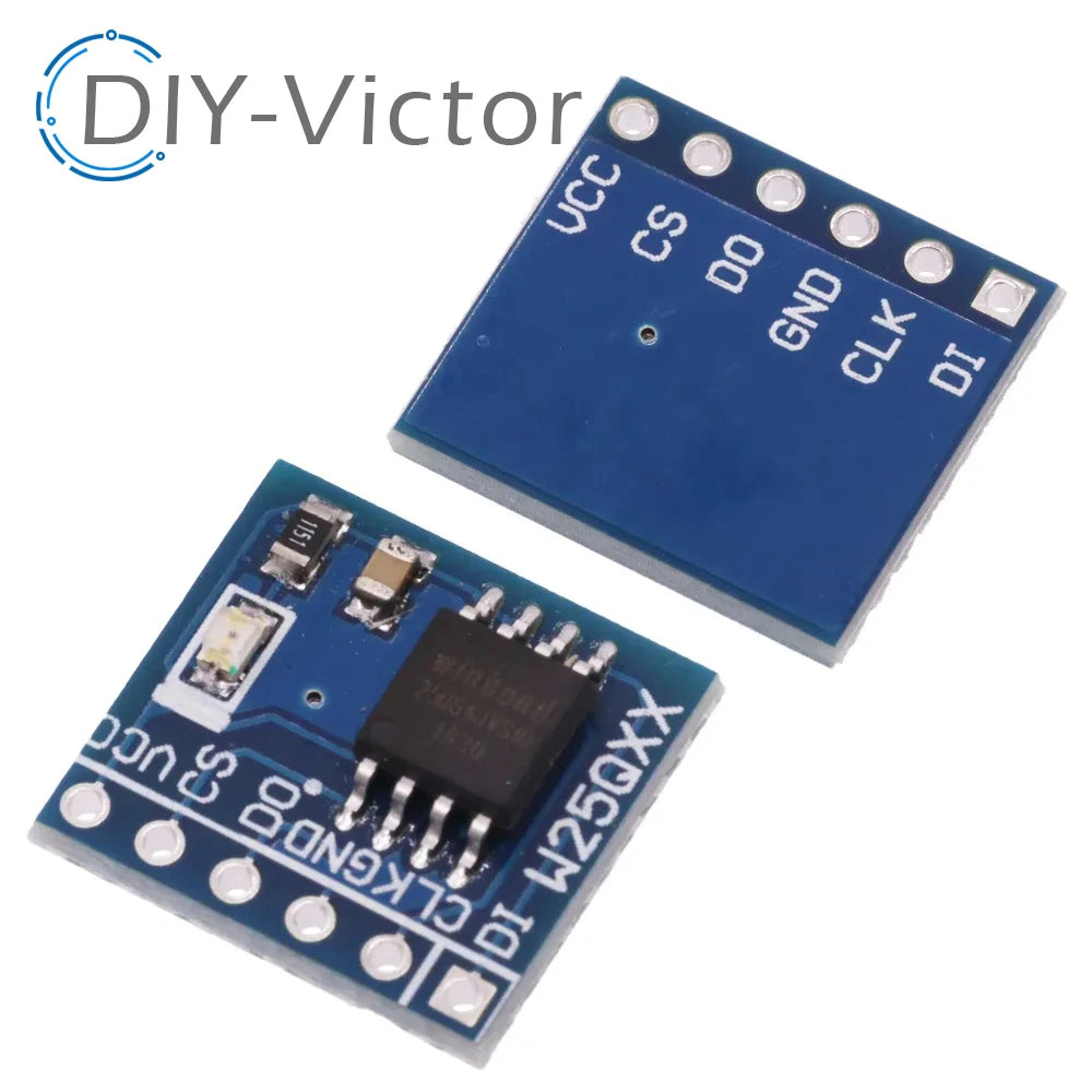 W25Q SPI Flash Memory Module - 32, 64 or 128 Mbit