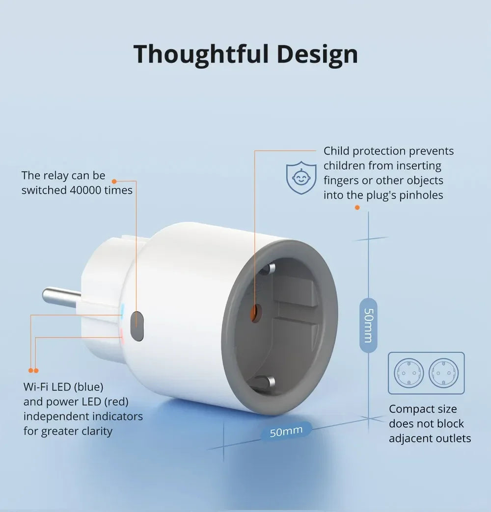 S60 EU Wi-Fi Smart Plug with Energy Monitoring