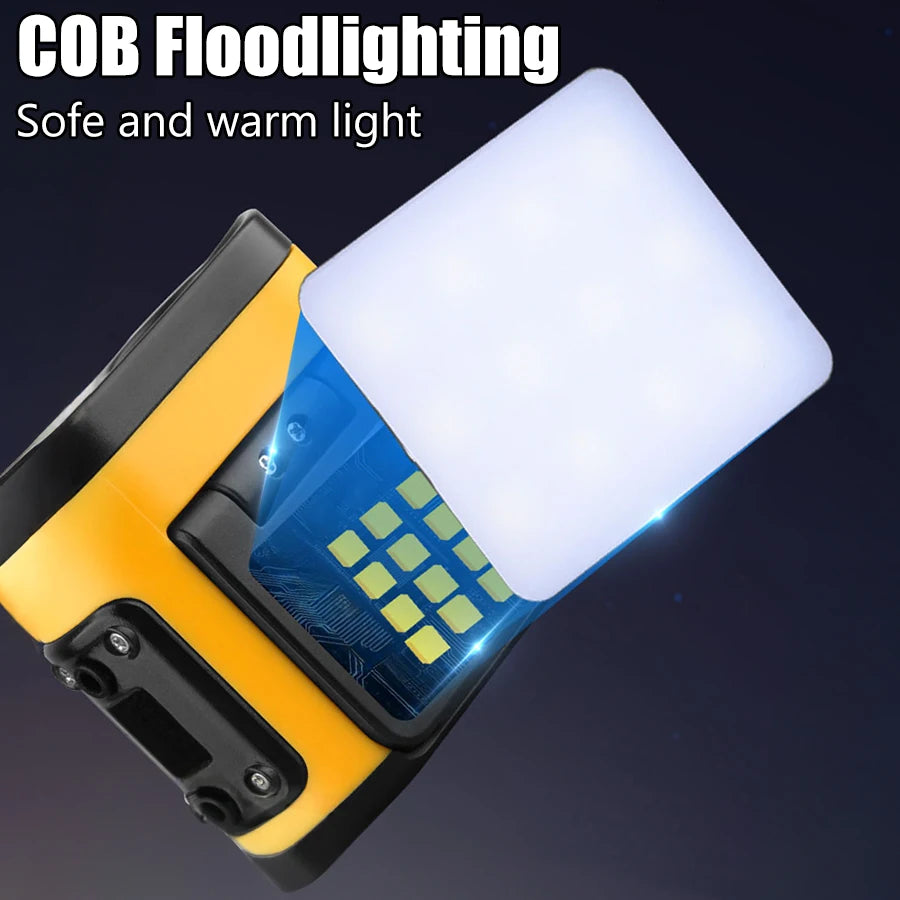 LED Headlamp Smart Sensor Cap Clip Light TPYE-C Rechargeable Flashlight With Power Display Riding Fishing Camping Outdoor Torch