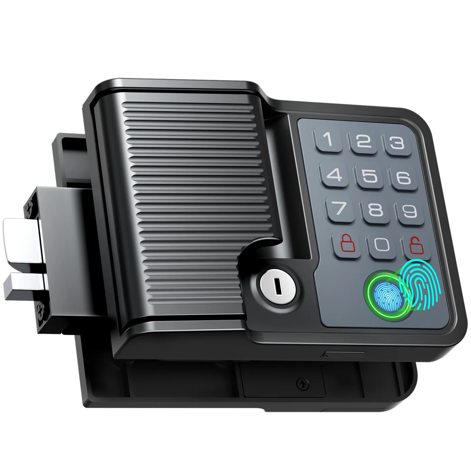 Smart RV Door Lock with Fingerprint, Keypad Remote & Weatherproof Metal