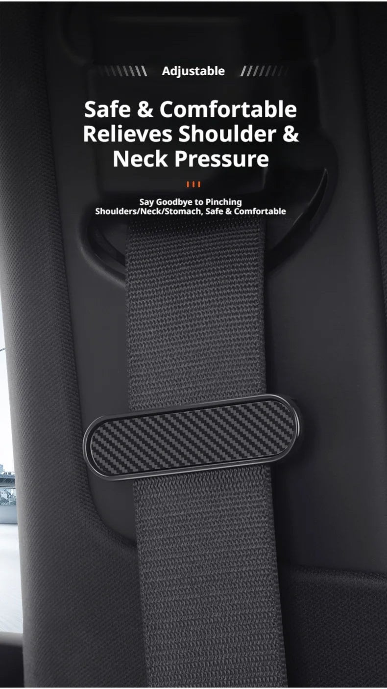 SEAMETAL Car Seat Belt Fastener Clip Flexible Adjustable Seat Belt Adjuster Universal Safty Belt Buckle