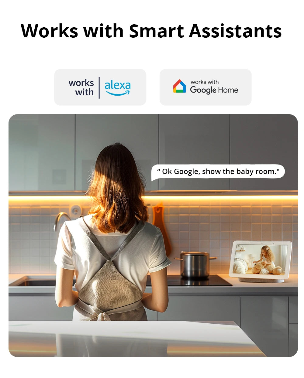 1080P WiFi Home Security Camera with Motion Detection and Two-Way Audio