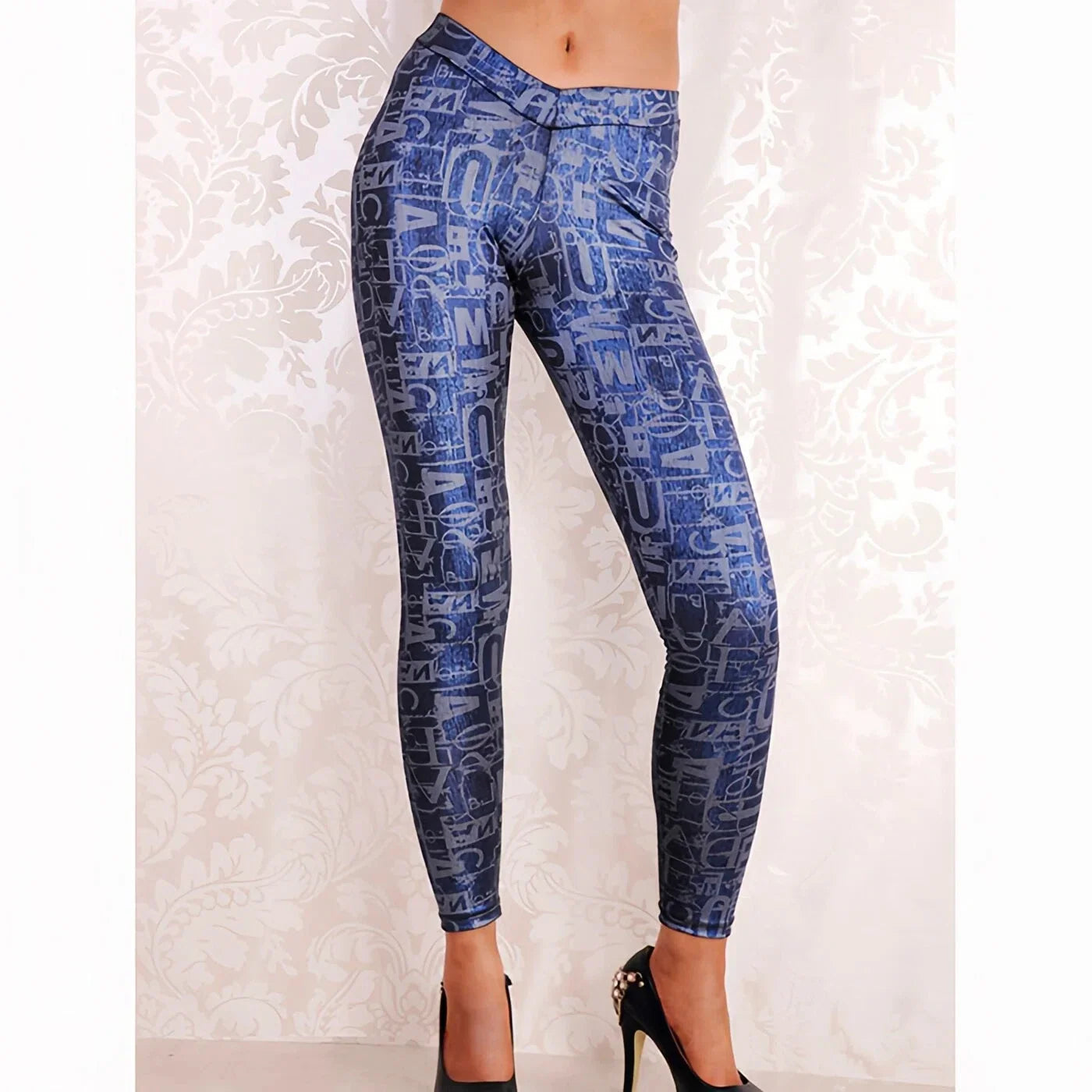 Women's Mid Waisted Casual Leggings for Work, Lounge, Every Day