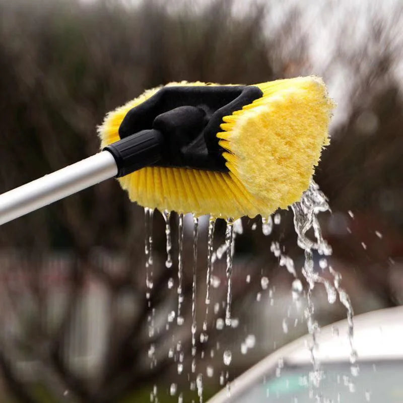 New Car Automatic Telescopic Long Rod Spray Water Brush Auto Windshield Window Wipe Glass Cleaner Washing Tool