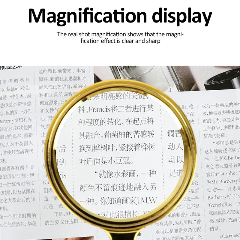 Handheld Reading Magnifier - Multiple Lens Sizes