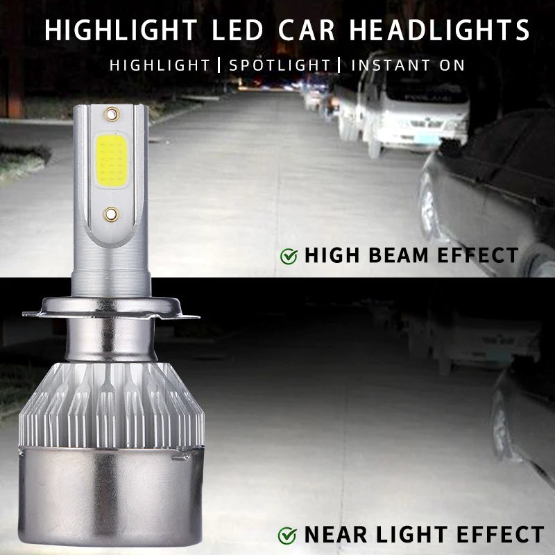 TCYATO12000lm 55W COB CSP chip 6000K Car Led headlights 9005 H7 H11LED light