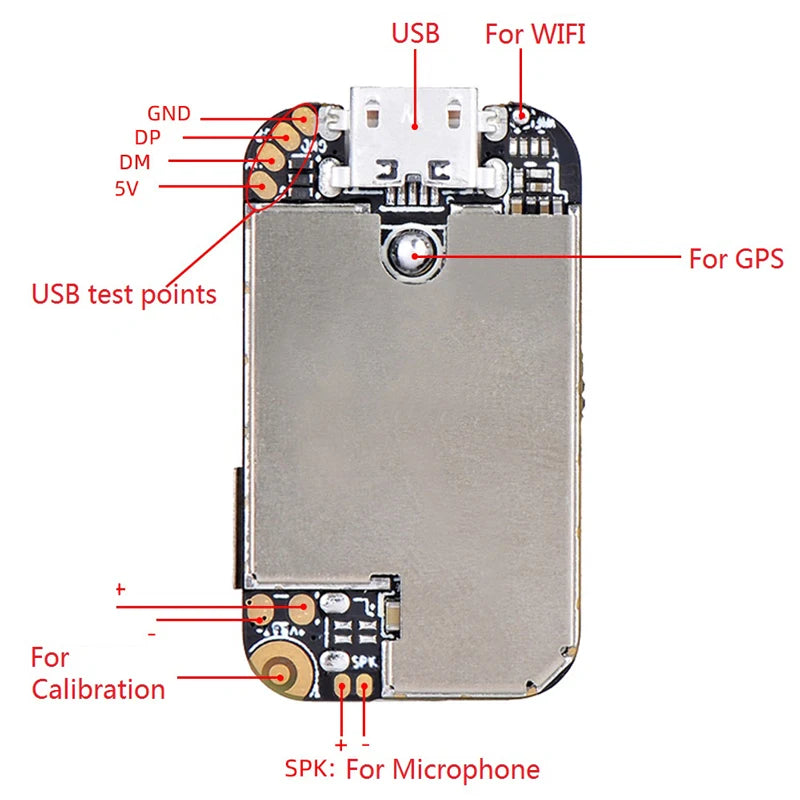 Placa PCB Mini Rastreador GPS ZX303 para Seguimiento Multimodal en Tiempo Real