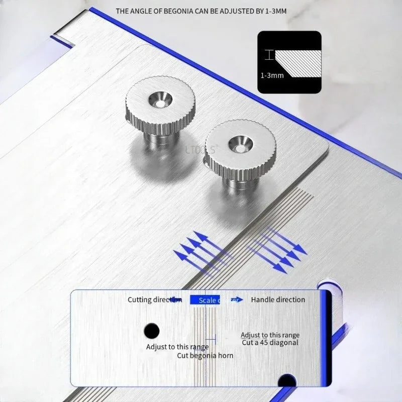 45° Tile Chamfering Guide for 100-Type Angle Grinders