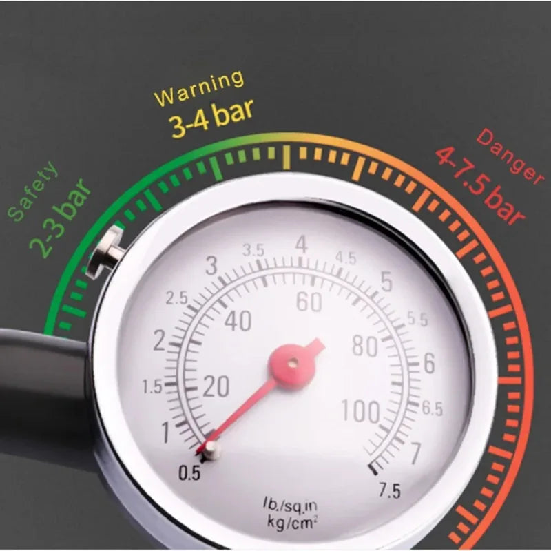 Tyre Pressure Gauge with Deflation Valve