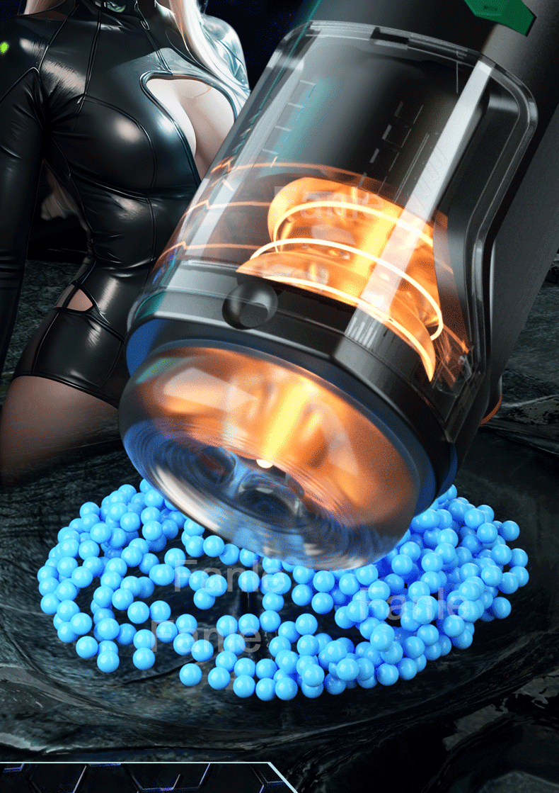 Чоловіча мастурбаційна чаша телескопічний нагрітий мастурбатор із присмоктуванням