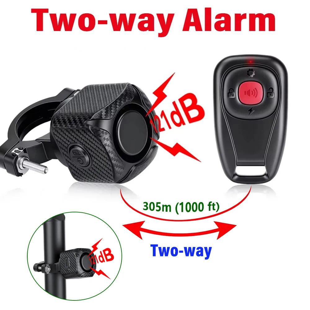 Wireless Bike Alarm - Remote and Two-Way Options