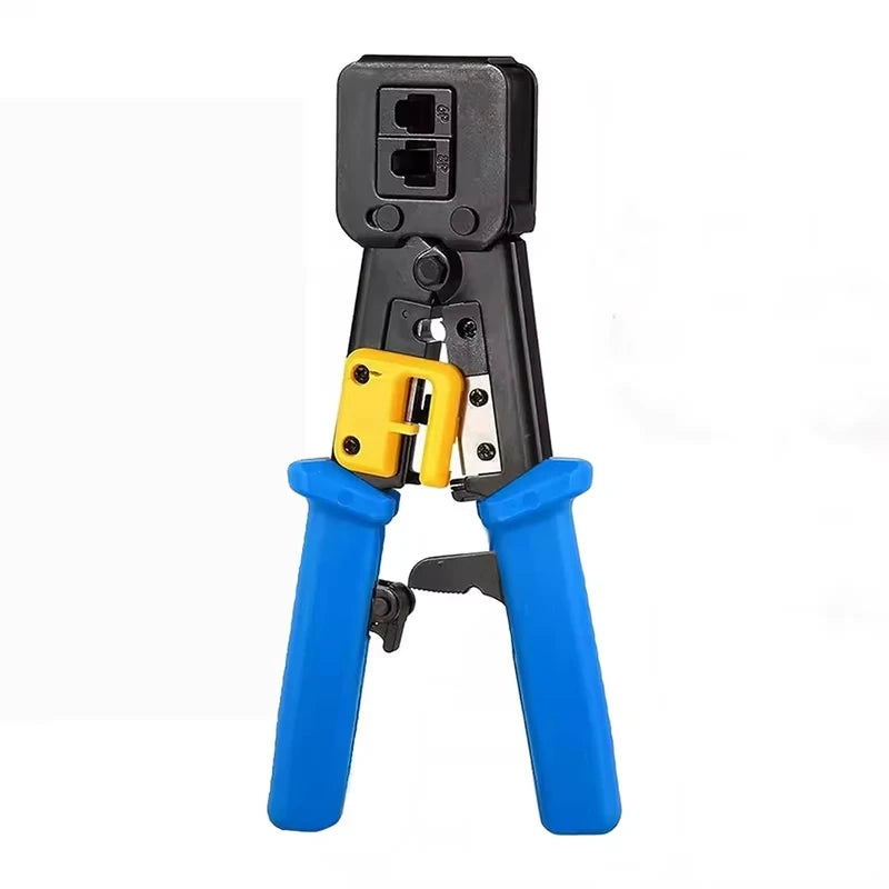 Ratcheting RJ45 and 6P Modular Cable Crimper