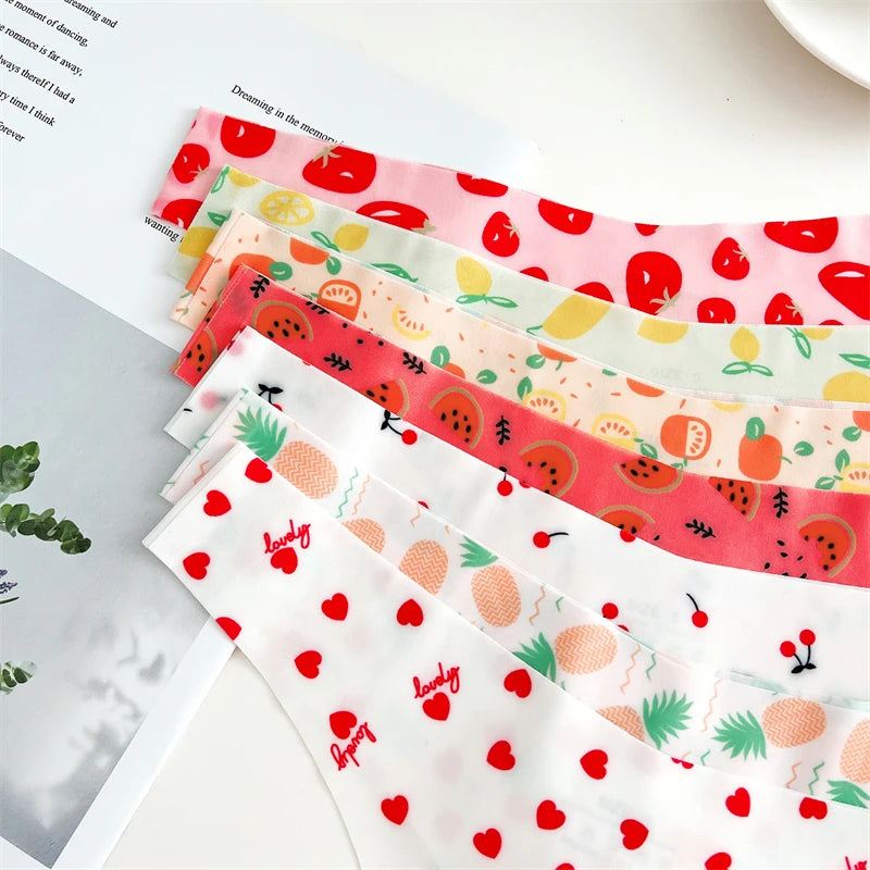 Stretchstrings voor dames met print - 4 stuks