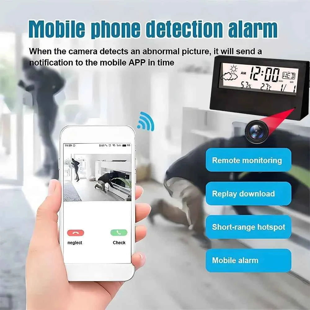 4K Mini WiFi Camera with Motion Detection and Remote Viewing