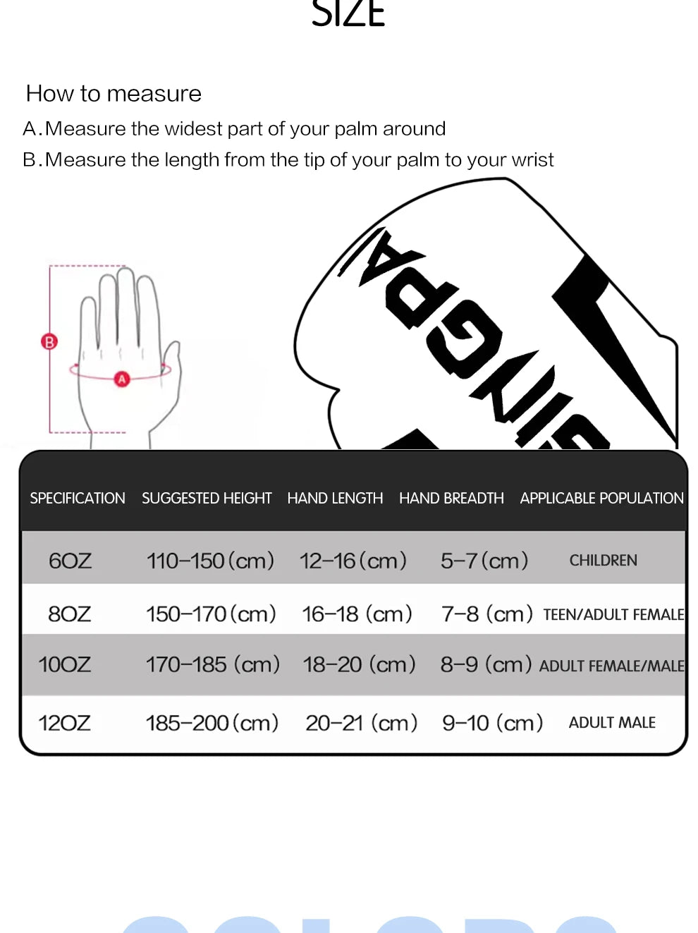 6/8/10/12oz Kids Women/Men Boxing Gloves Sanda Sparring Muay Thai MMA Karate Punch Training Mitts Kickboxing Boxe De Luva DEO