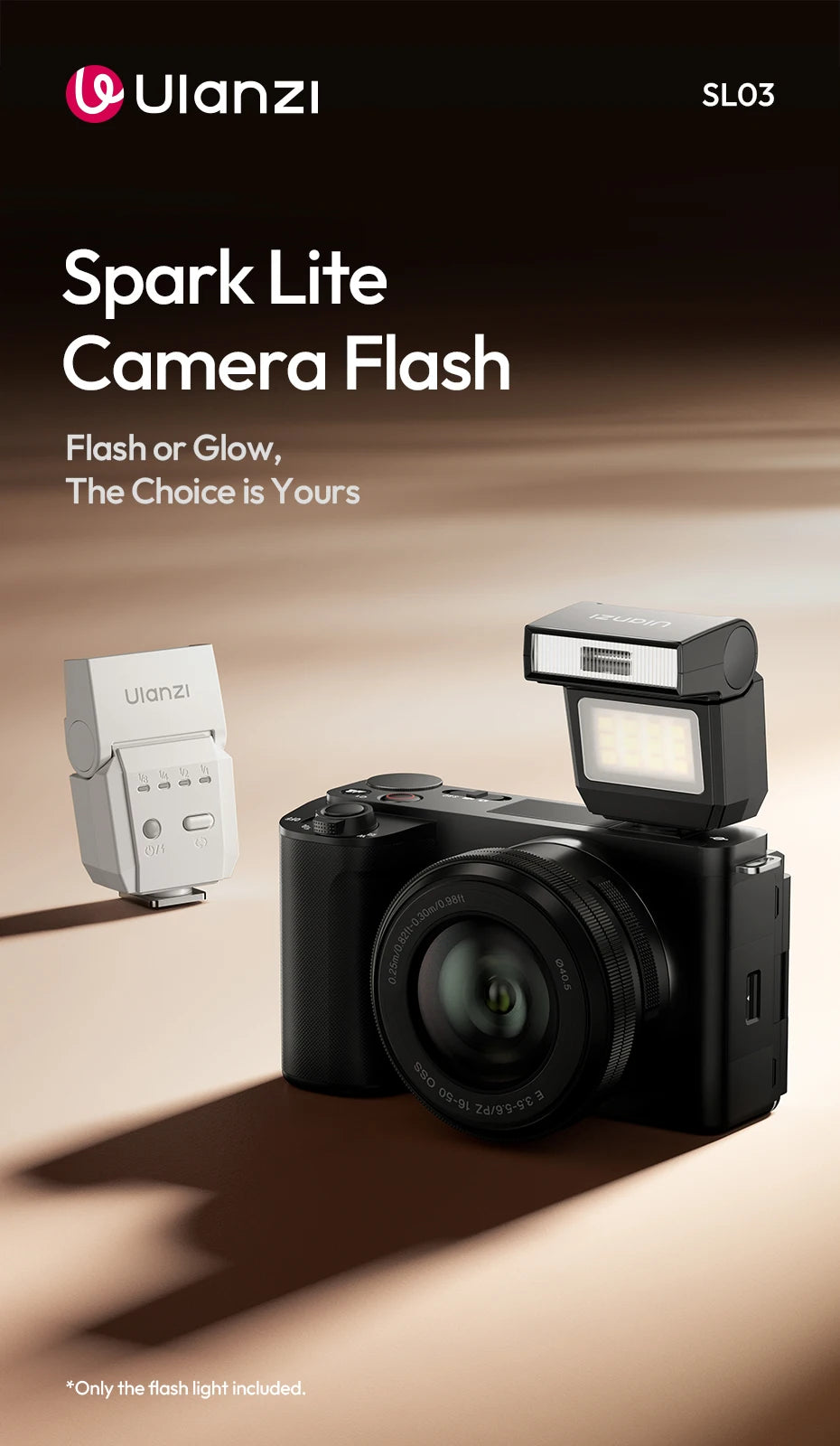 Ulanzi SL03 Spark Lite Kamera Flaş Taşınabilir Dolgu Işığı