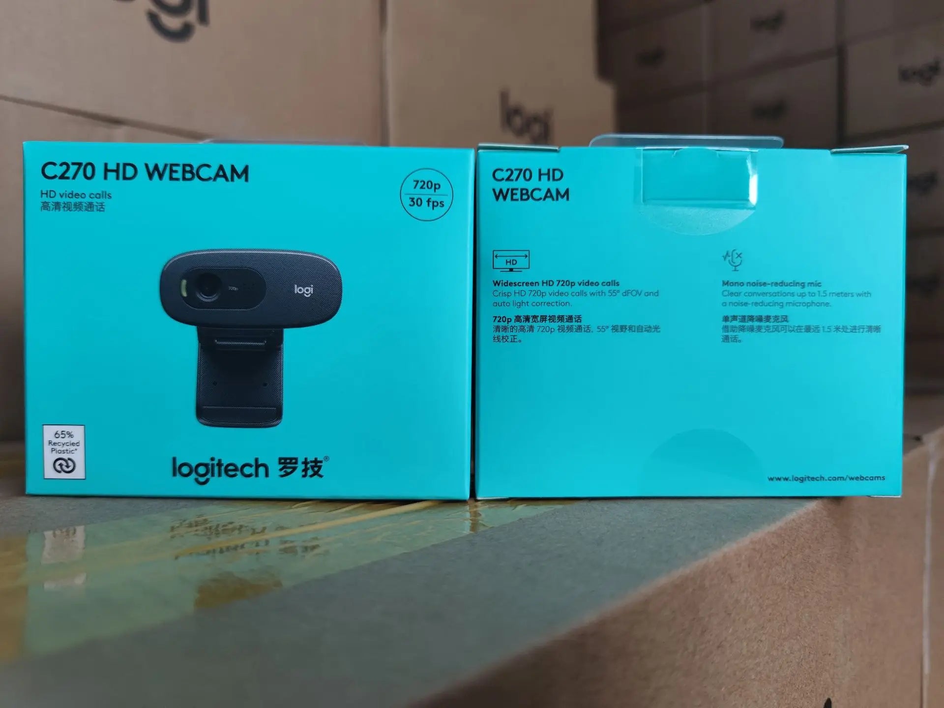 Logitech C270i HD Webcam with Built‑In Microphone