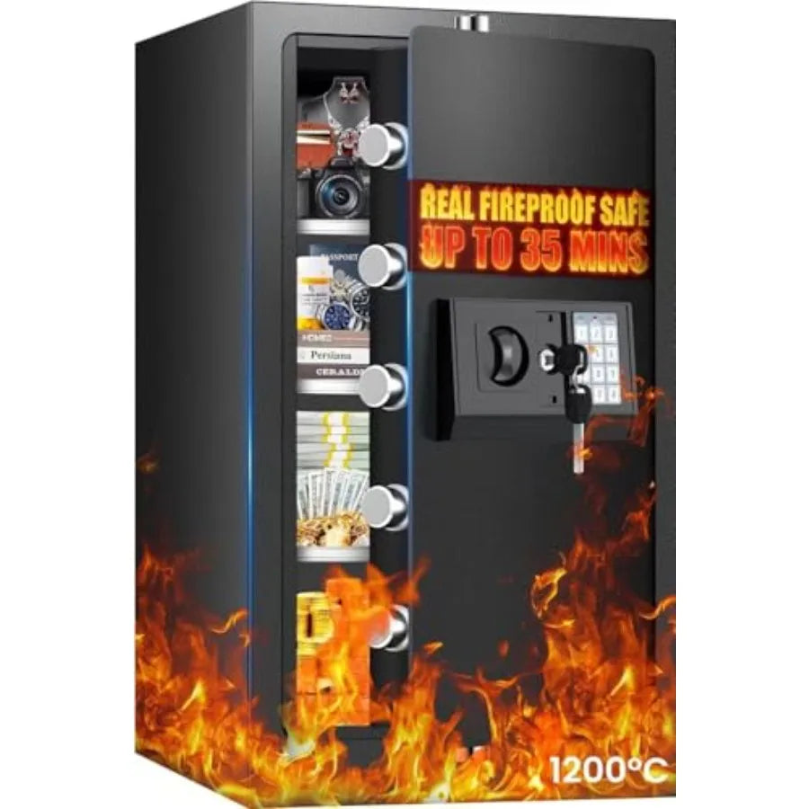 Fireproof Safe 7.5 Cu Ft Digital Keypad Safe for Home Use