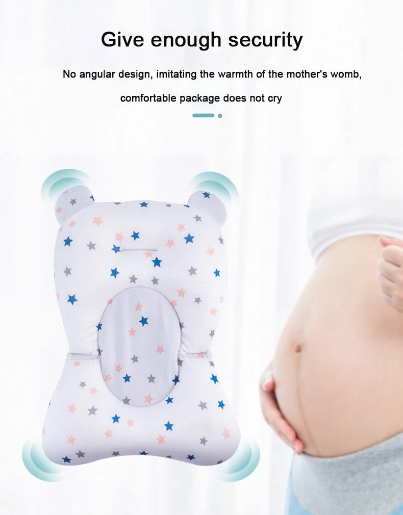 Podložka na podporu detskej kúpeľne pre pohodlné kúpanie dojčiat