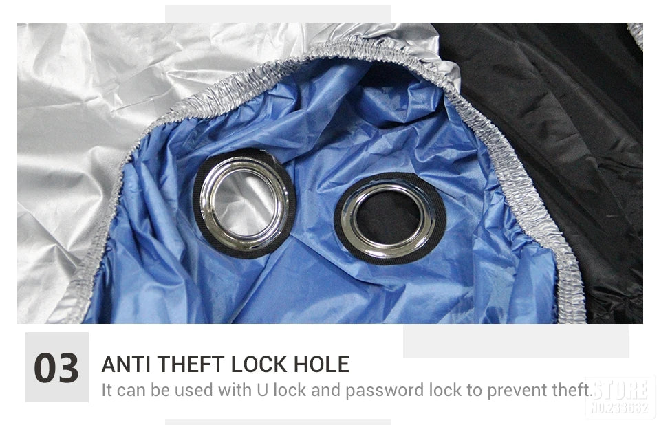 Motorcycle Cover Waterproof Moto Rain Cover Dustproof UV Protective Outdoor Indoor Motocross Scooter Motorbike Cover All Season