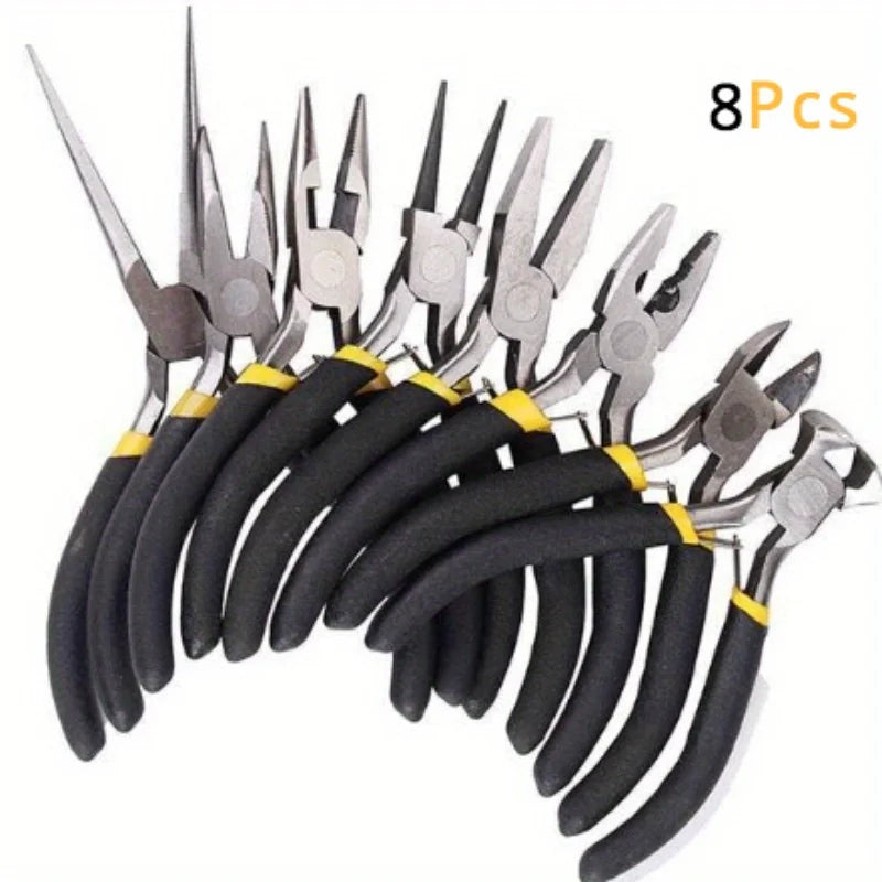 Eight-Piece Small Pliers Set