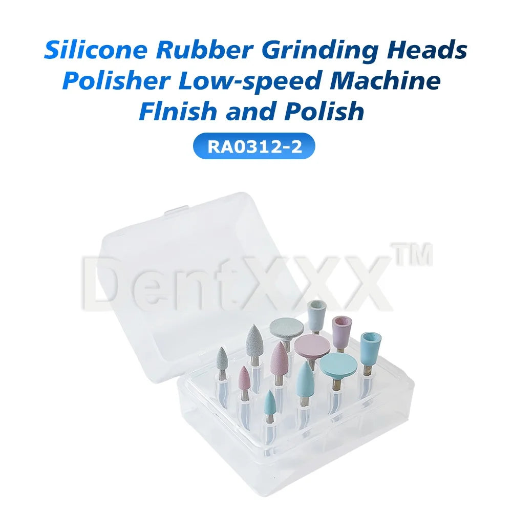 Kit de Polimento em Silicone para Peças de Mão de Baixa Velocidade, 12 Peças