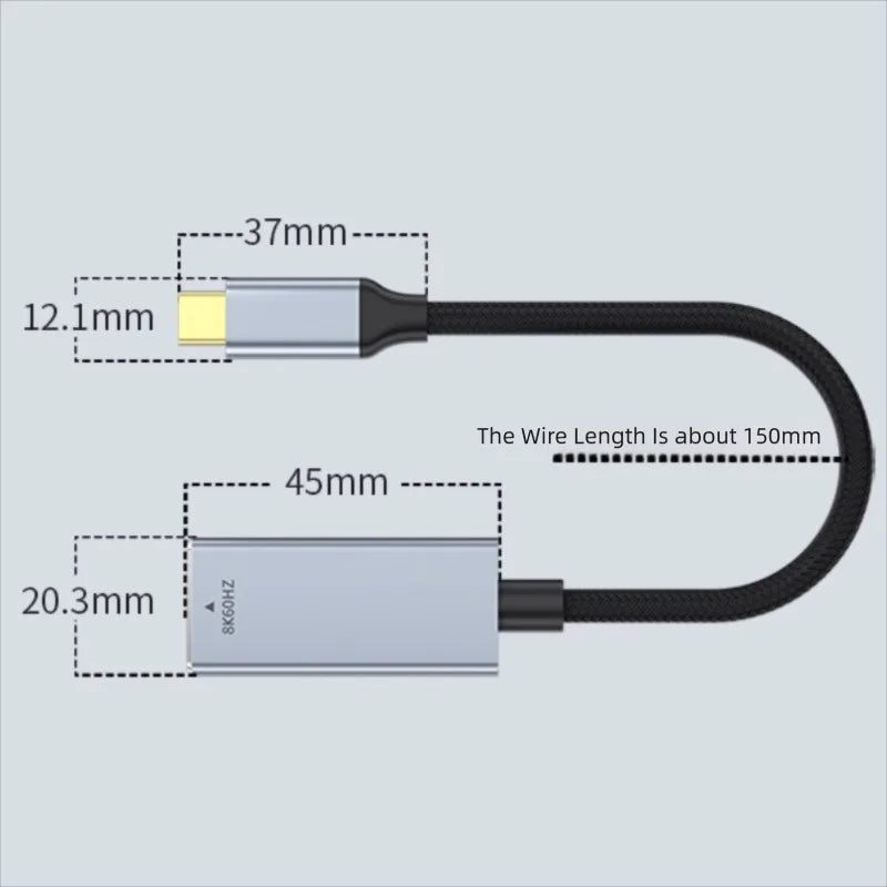 Videoadapter von USB-C auf DisplayPort 1.4