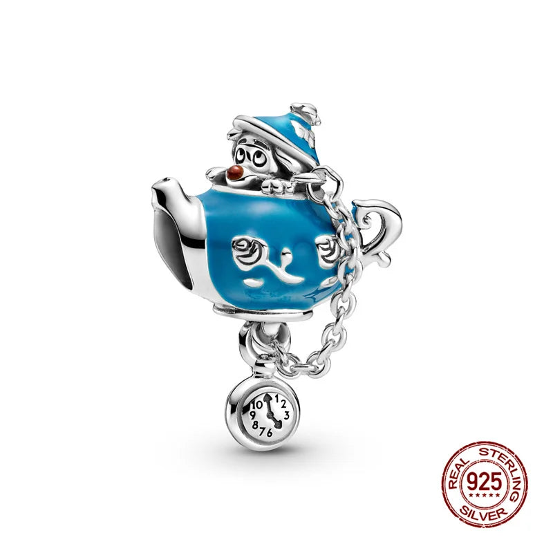 925 Silver Witch Charm Bead for Disney-Inspired Bracelets