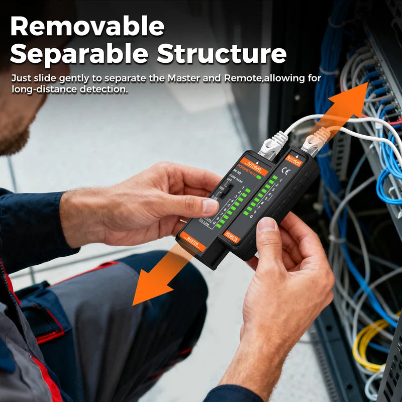 MCT02 RJ45 and RJ11 Network Cable Tester
