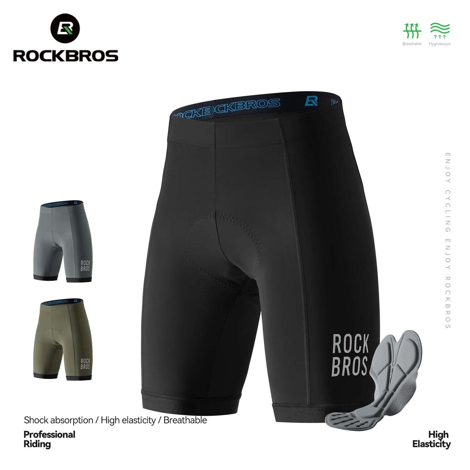 Men’s Cycling Shorts Breathable Stretch MTB Riding Shorts