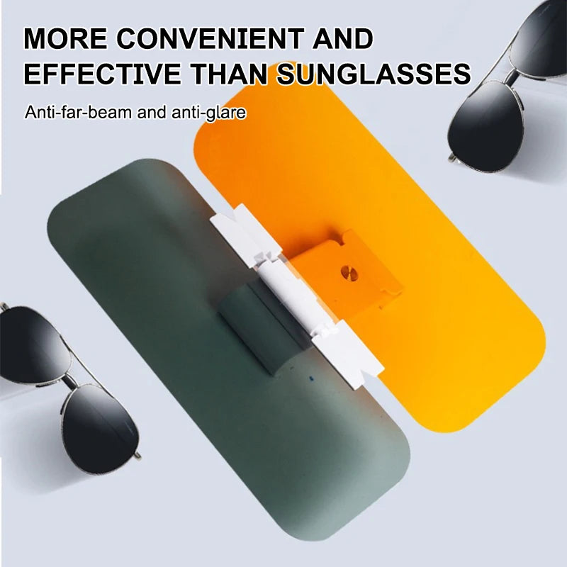 SEAMETAL Windshield Polarized Sunshade 2 in 1 Sun Visor Anti Glare Sun Shade HD Night Vision Goggles UV Blocking Sunglasses
