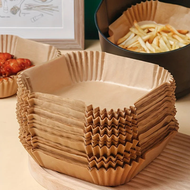 Feuilles de papier pour friteuse à air, lot de 50