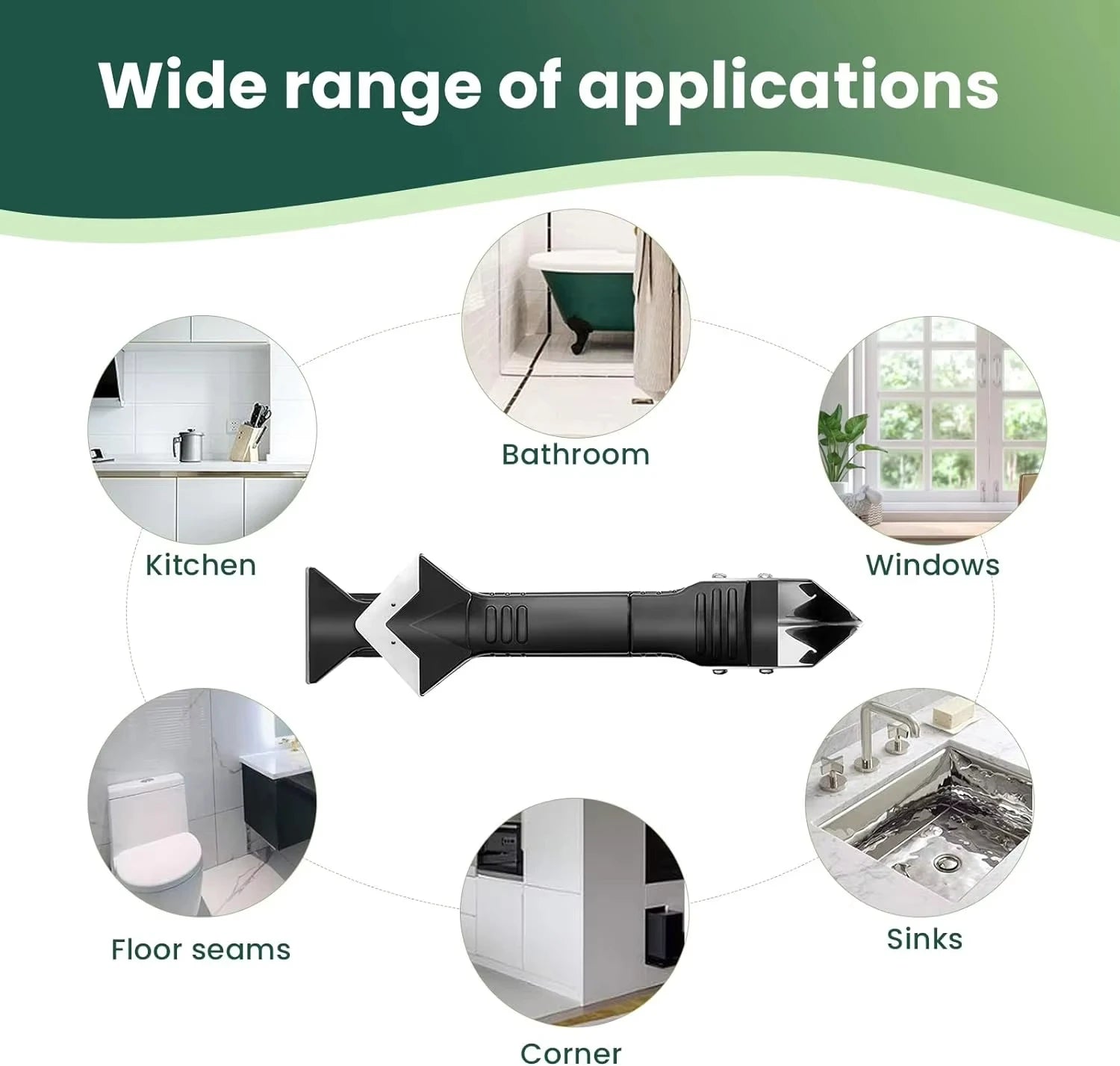 9 in 1 9pcs Silicone Remover Sealant Smooth Scraper Caulk Finisher Grout Kit Tools Floor Mould Removal Hand Tools Set