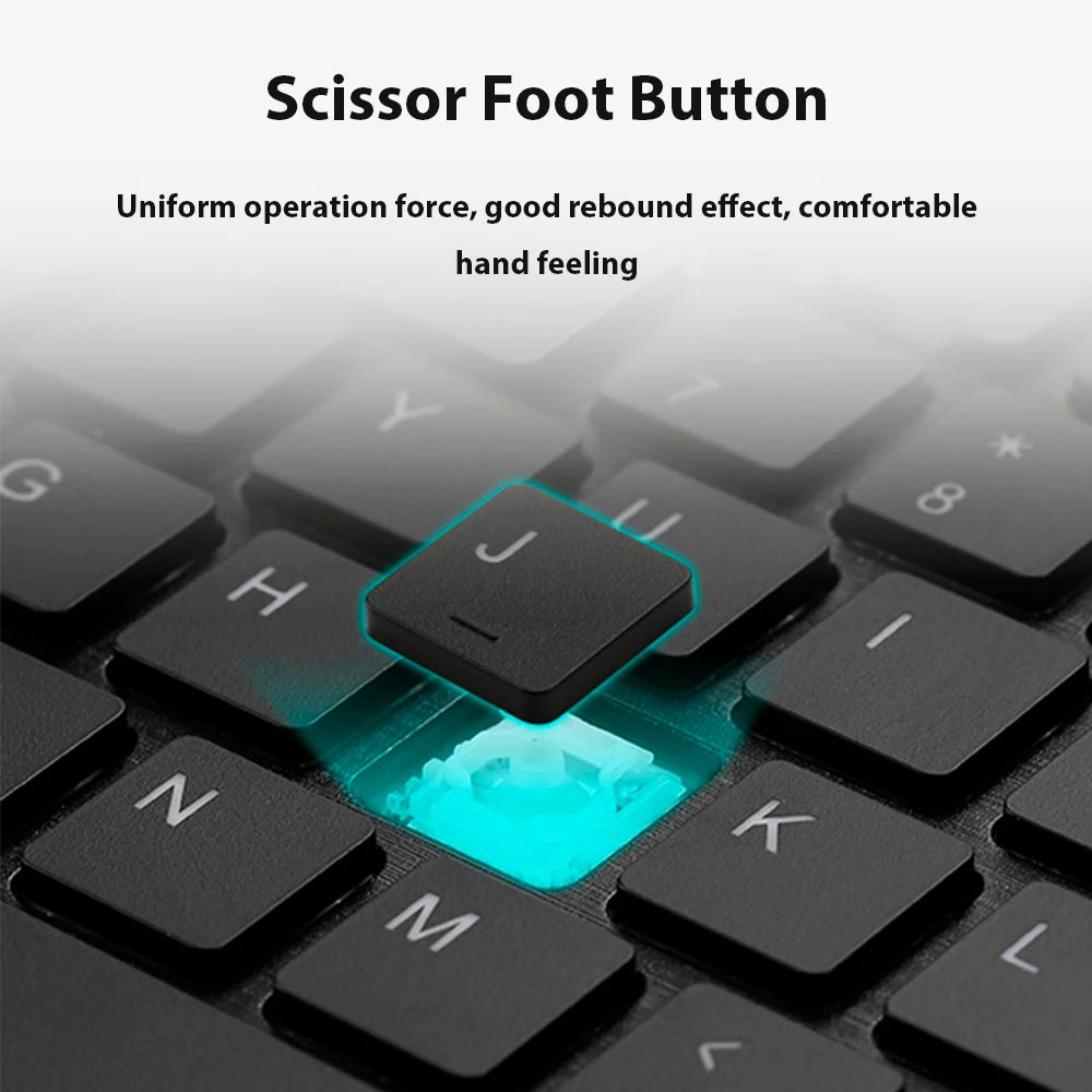 Rechargeable Bluetooth Keyboard with Touchpad