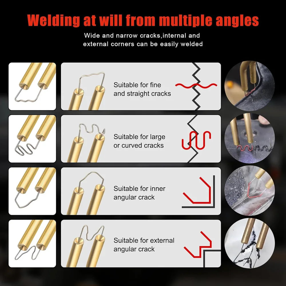 Hot-Stapler Plastic Repair Staples, Multi-Pack