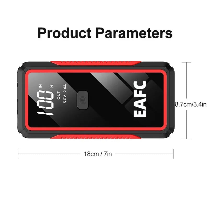 Prenosný štartér auta 1200A Power Banka